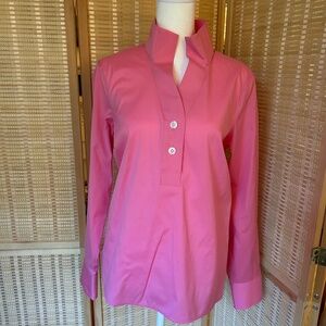 Talbots NWT size Small pink popover top